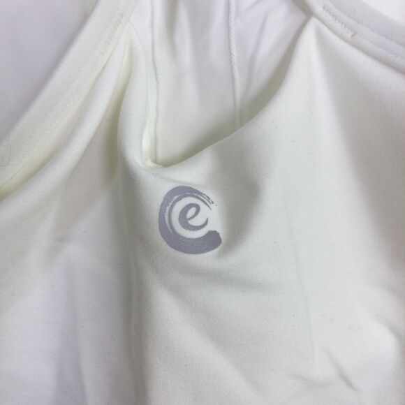 Calme Womens Cross Back Cami Top Sleeveless Comfortable White Size Medium NWT - Picture 11 of 16